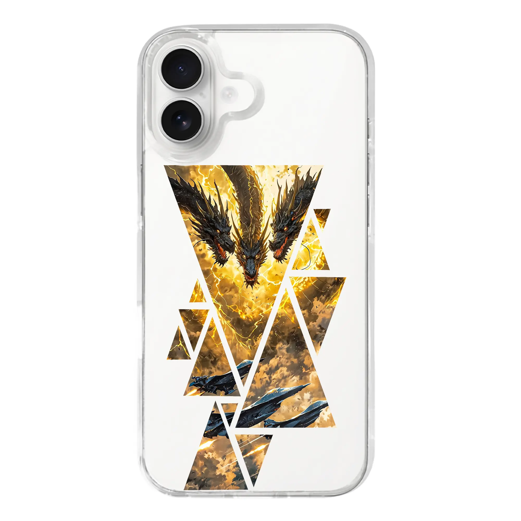 ゴジラ グッズ,キングギドラ - iPhone 17シリーズ 透明スマホケース – 薄型・耐衝撃・精密フィット保護カバー